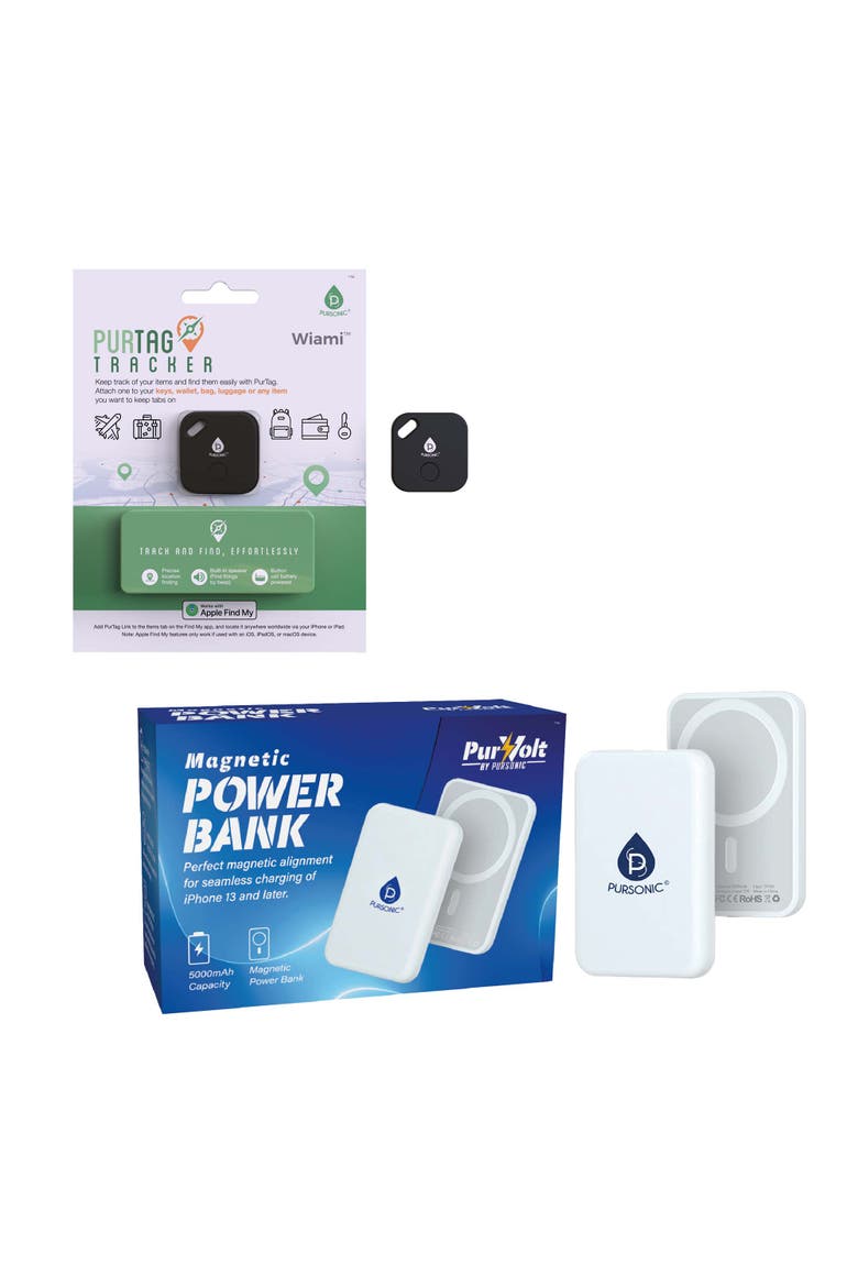 Stay Charged & Never Lose Track Travel Bundle, Main, color, Multicolor