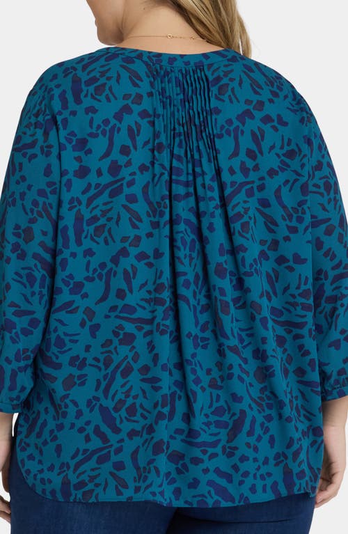 Nydj Pintuck Top In Blue