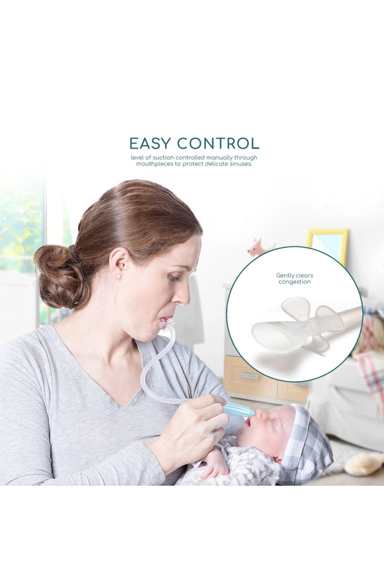 Little Martin's Baby Booger Sucker Blue, Gentle & Quick Mucus Removal, Alternate, color, White