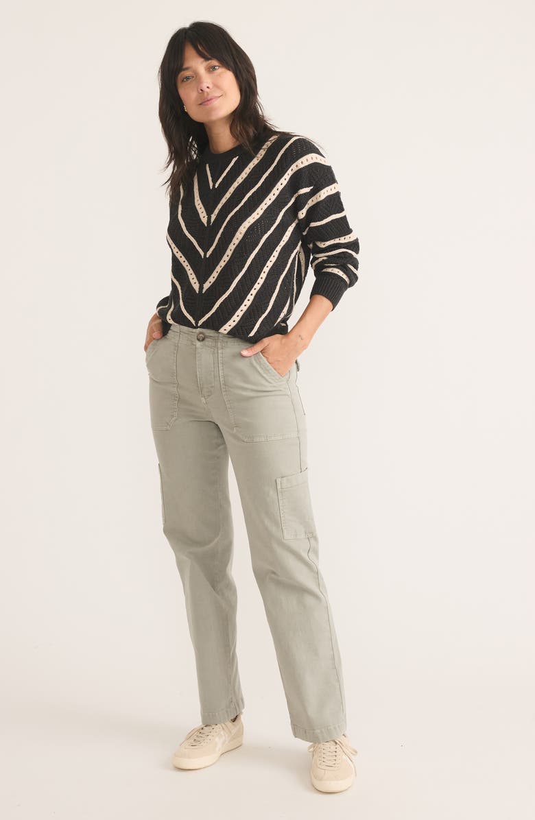 Marine Layer Brooke Textured Oversize Sweater, Alternate, color, Charcoal