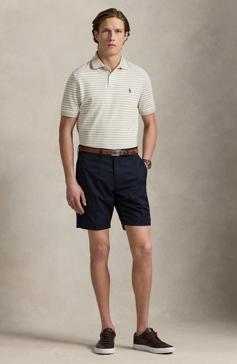 Polo Ralph Lauren Classic Fit Stripe Cotton Piqué Polo, Alternate, color,