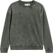 CITY BLUES Reverse French Terry Spliced Sweatshirt