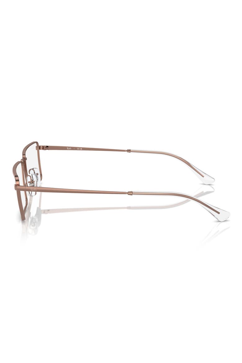 RX6541 56mm Rectangular Optical Glasses, Alternate, color, COPPER