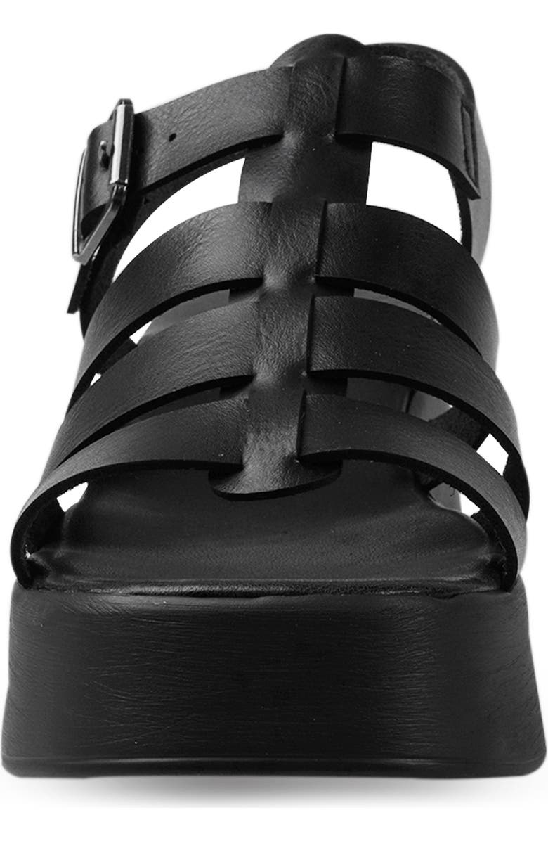 ROCK AND CANDY Caged Platform Sandal, Alternate, color, Black Faux