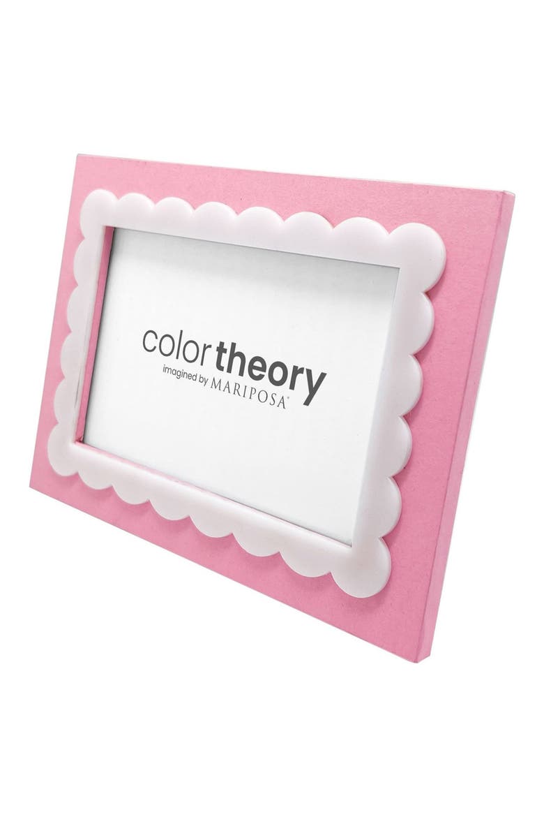 Pink Scallop 4 x 6-Inch Picture Frame, Alternate, color, PINK