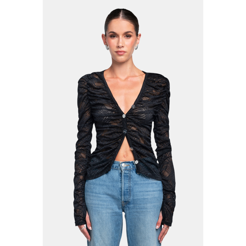 Ow Collection Wanted Lace Cardigan