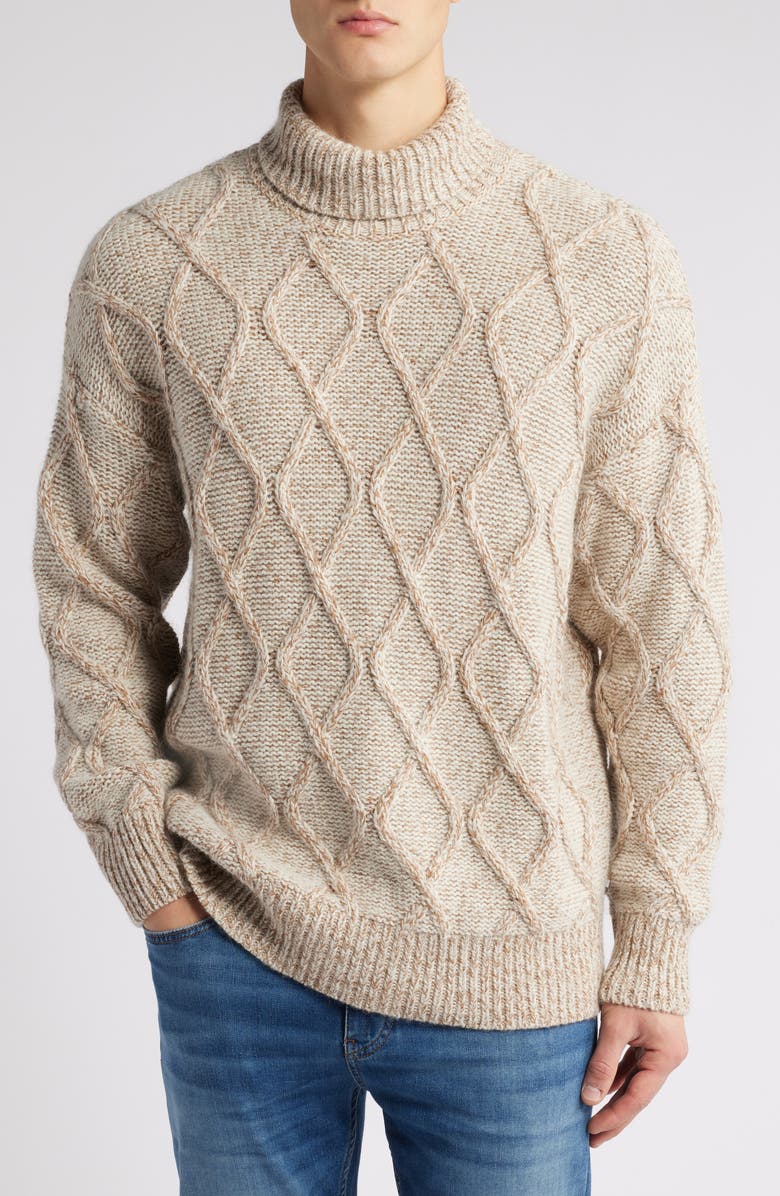 BOSS Estupendo Diamond Stitch Sweater, Main, color, White