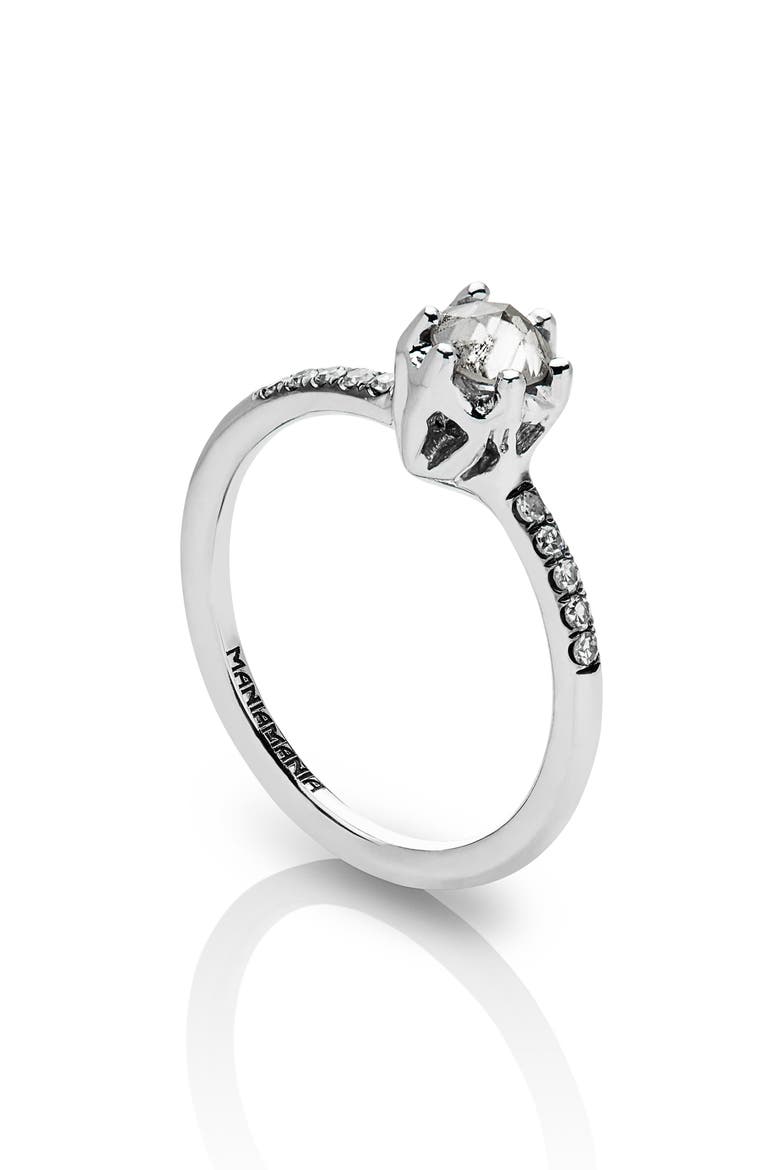 Entity Diamond Solitaire Ring, Alternate, color, WHITE GOLD