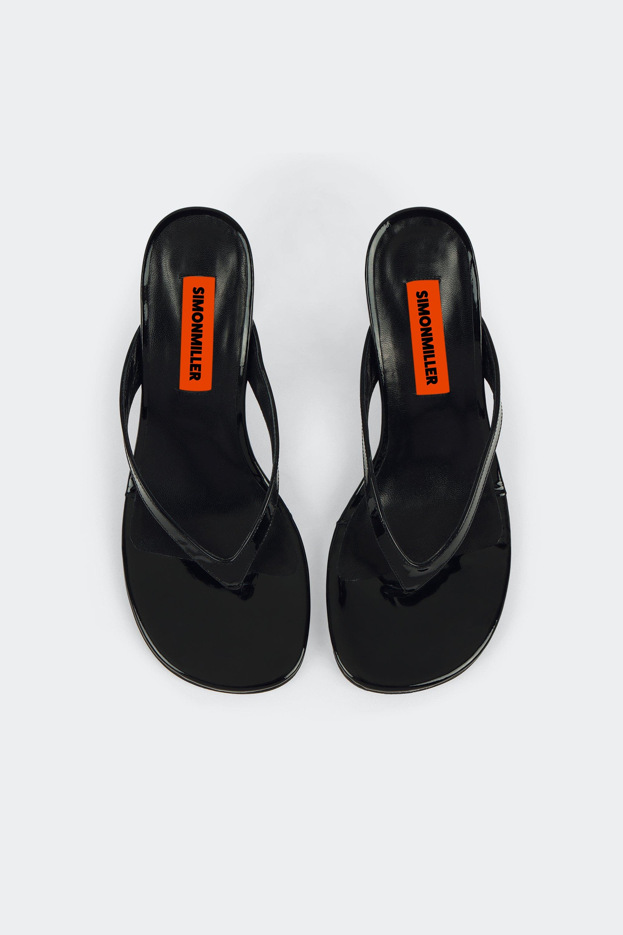 Beep Patent Thong Sandal in Black - image 2
