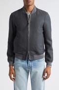 TOM FORD Two-Way Zip Lightweight Wool & Silk Bomber Jacket
