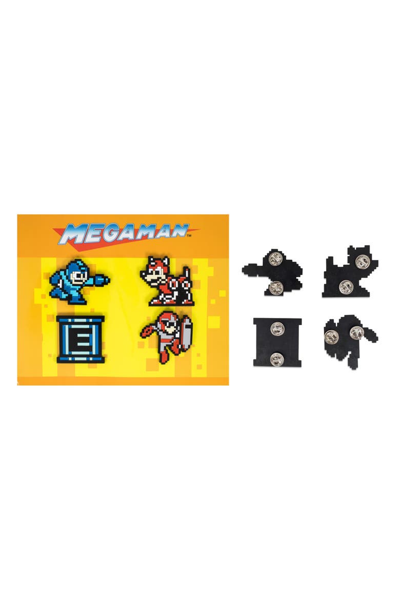 Mega Man Collectible Enamel Pins | Set of 4 | Toynk Exclusive, Alternate, color, Yellow