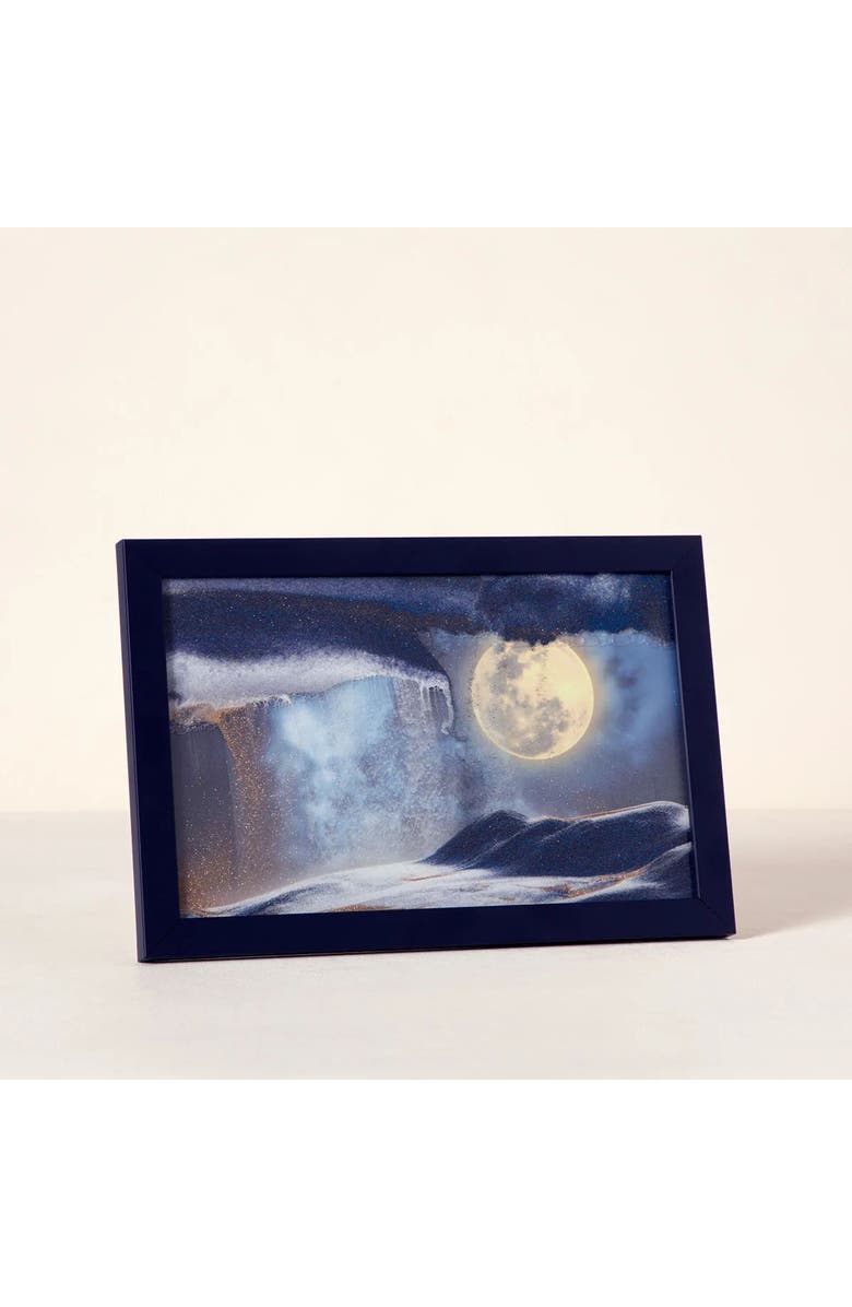 Uncommon Goods Harvest Moon Sand Art by Pitkin Stearns, Alternate, color, Midnight Blue