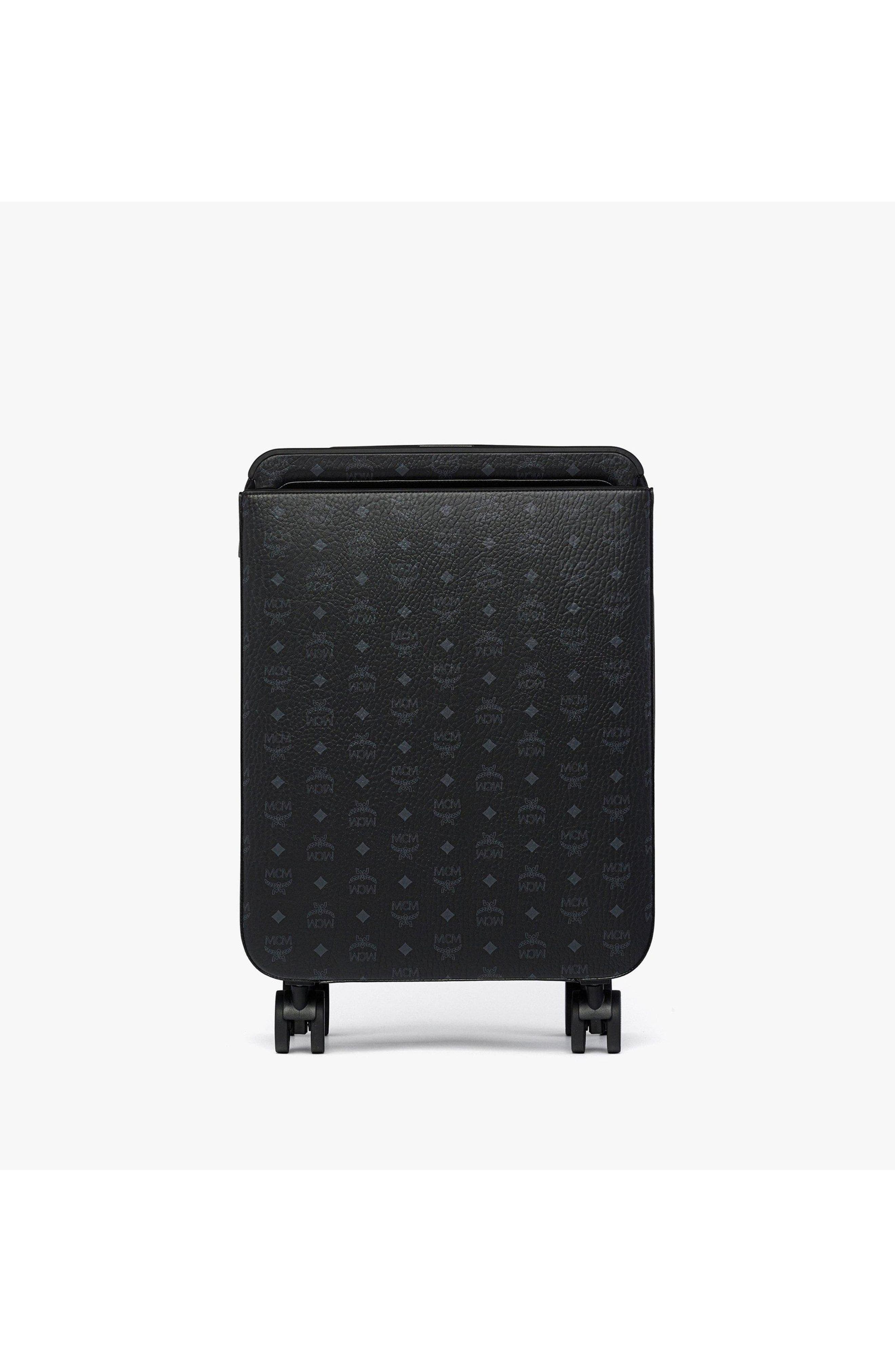 MCM Ottomar Cabin Trolley in Visetos, Alternate, color, Black