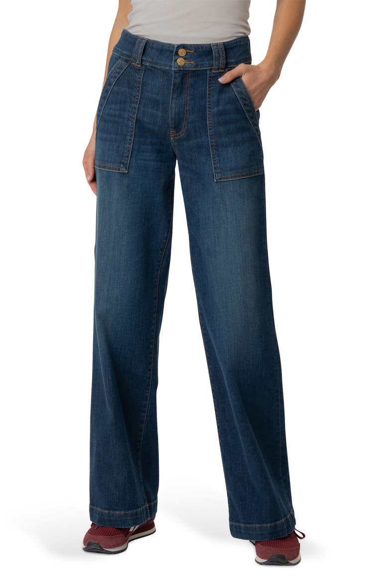 Jodi High Waist Straight Leg Utility Jeans, Main, color, NOURISH