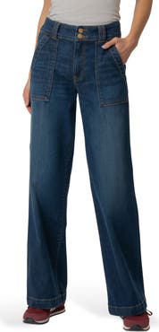KUT from the Kloth Jodi High Waist Straight Leg Utility Jeans