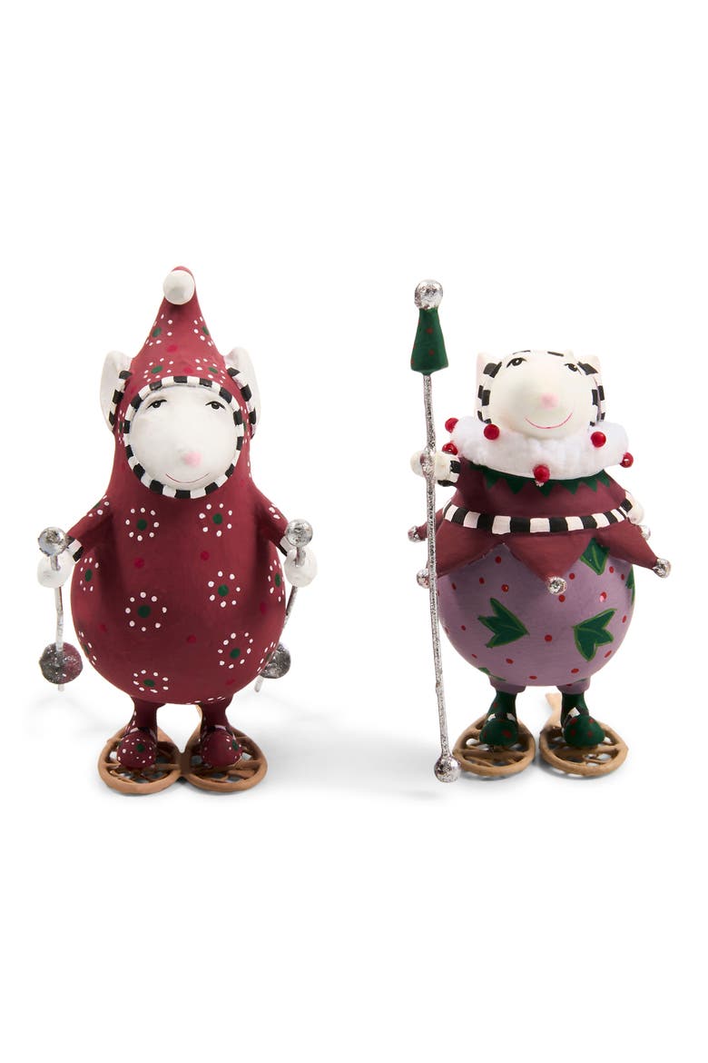 Patience Brewster Mooseltoe Mini Mice, Main, color, RED