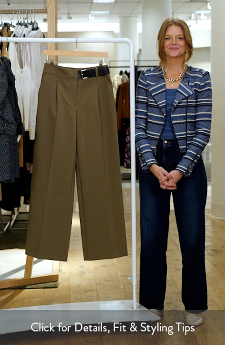 Belted Straight Leg Pants, sales video thumbnail