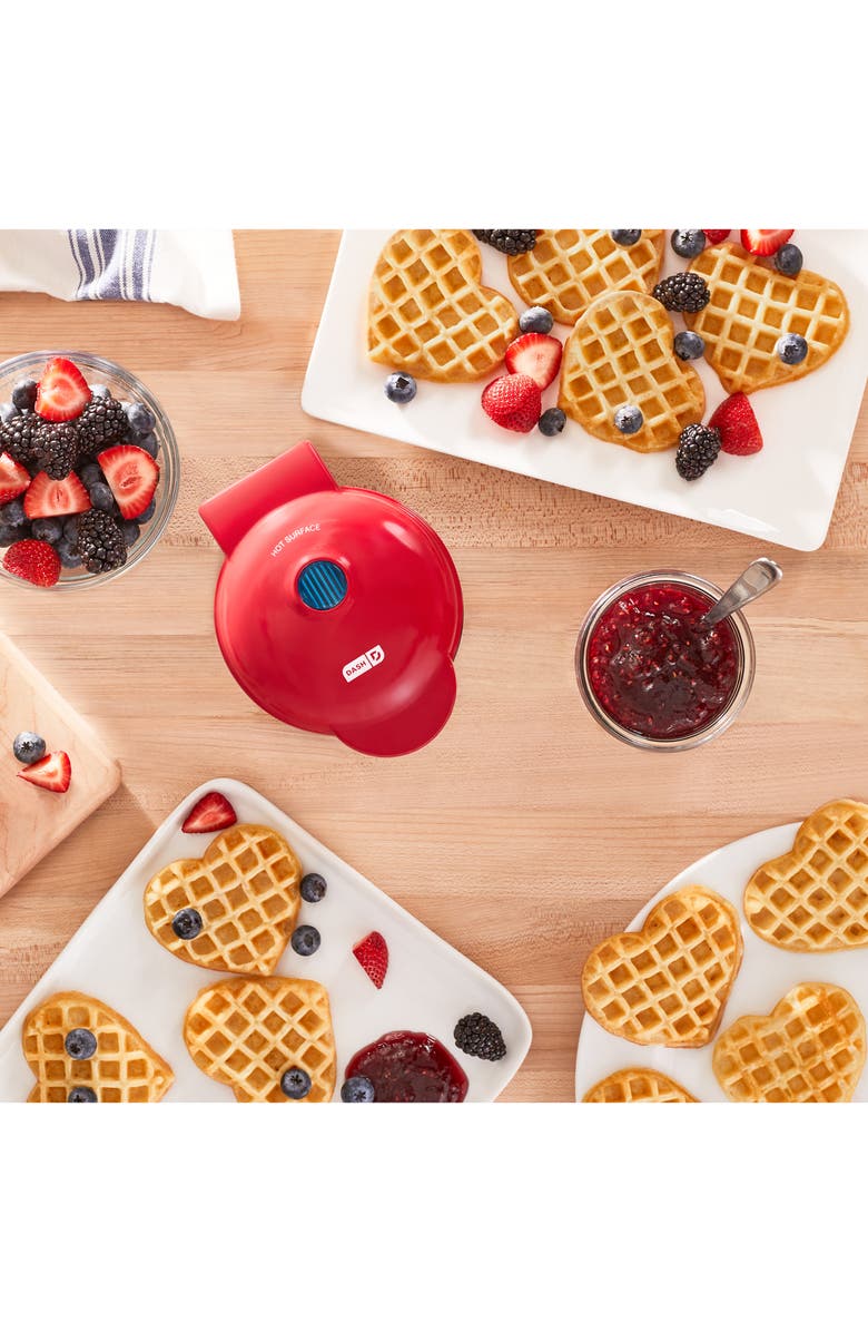 Dash Mini Heart Waffle Maker, Alternate, color,