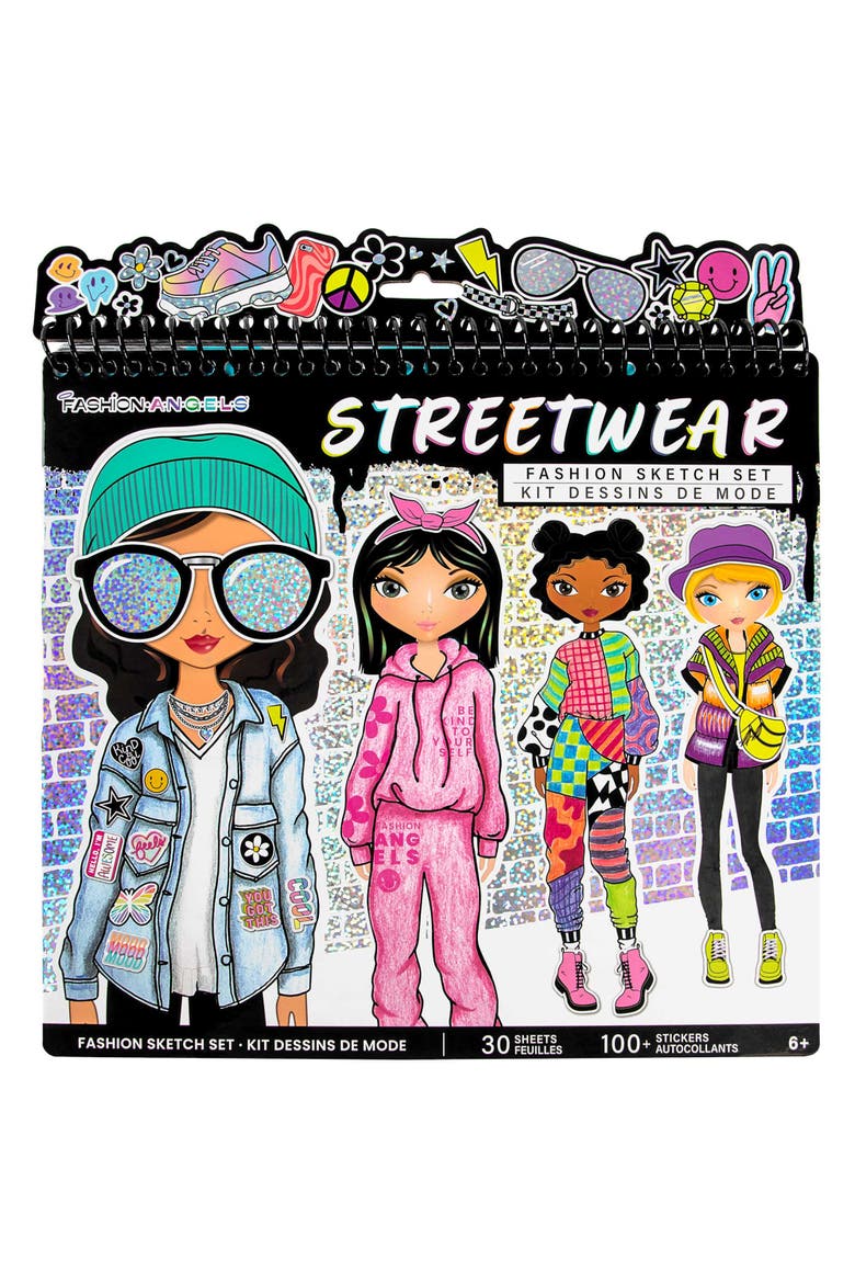 Fashion Sketch Set - Streetwear, Design & Create Themed Outfits, Alternate, color, Multicolored