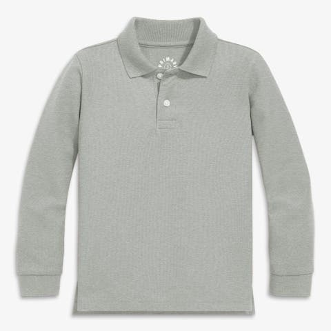 Long Sleeve Pique Polo
