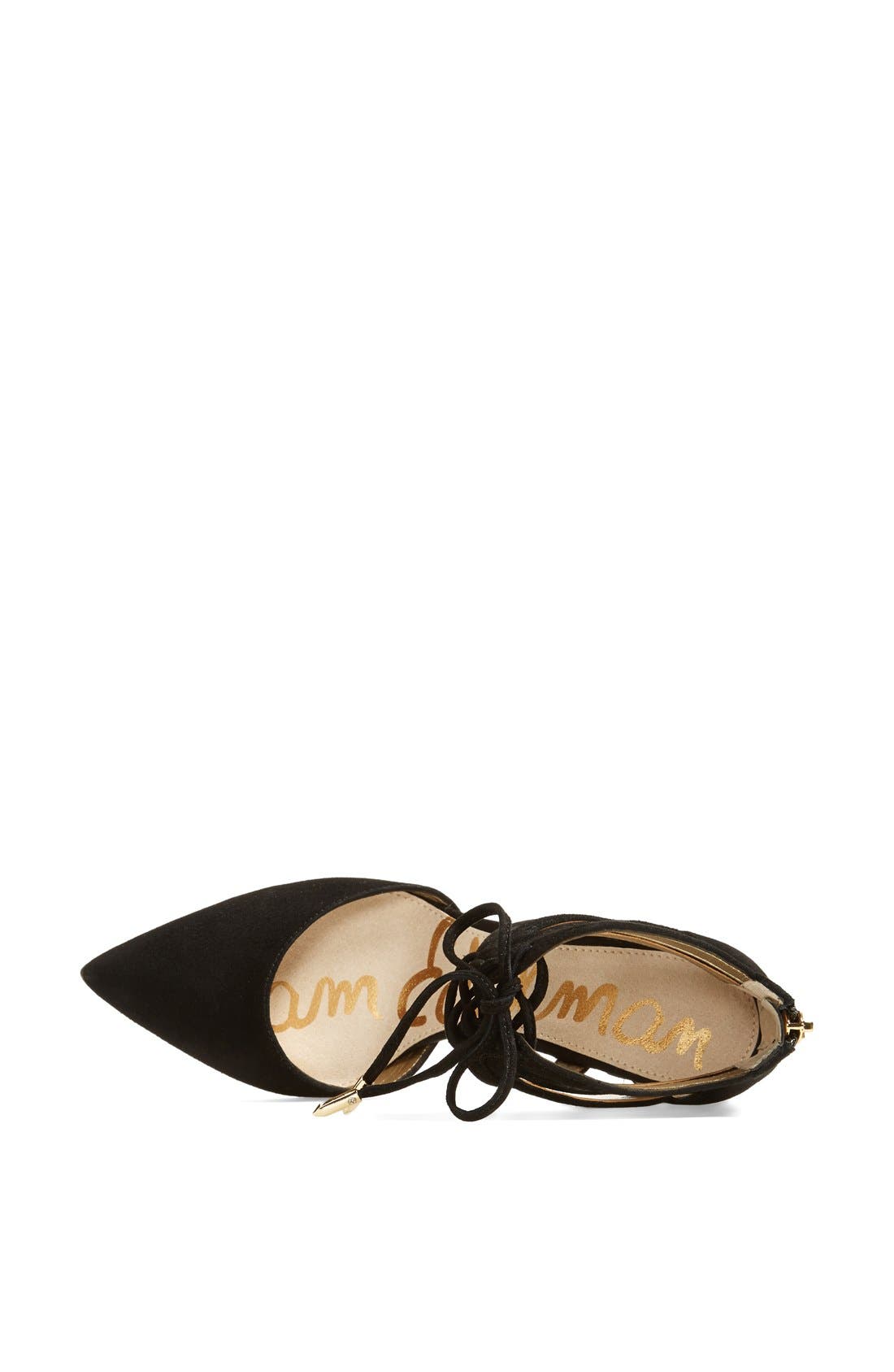 Sam Edelman 'Zachary' Cutout Ankle Cuff Suede Pump, Alternate, color, 