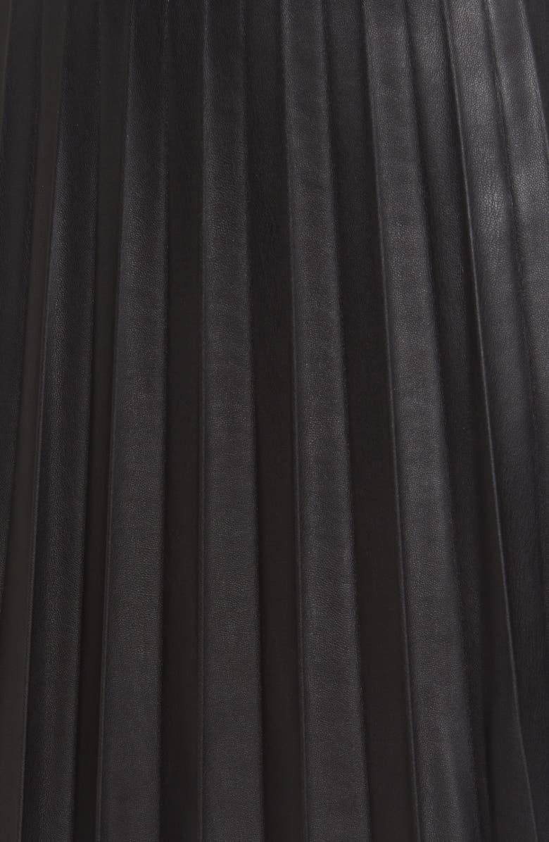 Steve Madden Isha Faux Leather Skirt, Alternate, color, Black