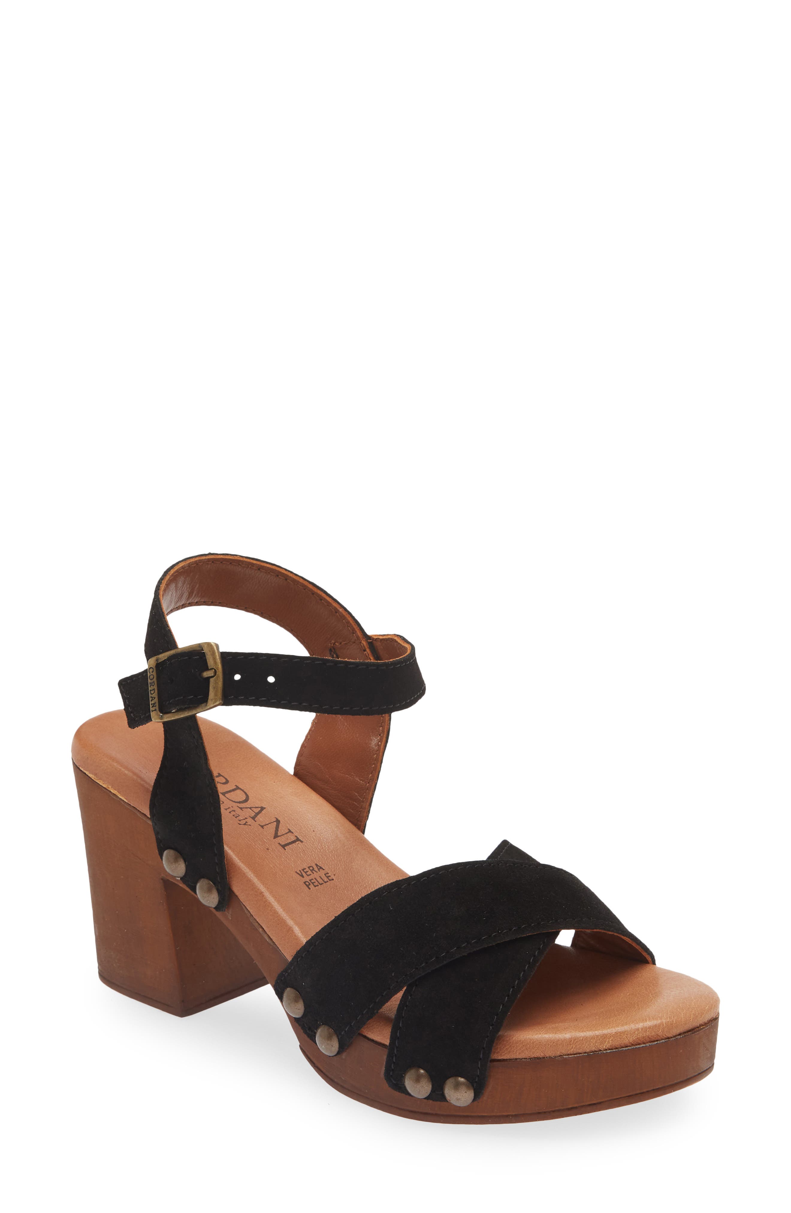 Cordani Wallis Platform Crisscross Sandal, Main, color, 