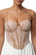 JLUXLABEL Desire Lace Underwire Corset Top