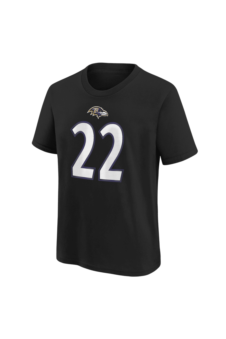 Youth Nike Derrick Henry Black Baltimore Ravens Player Name & Number T-Shirt, Alternate, color, Black