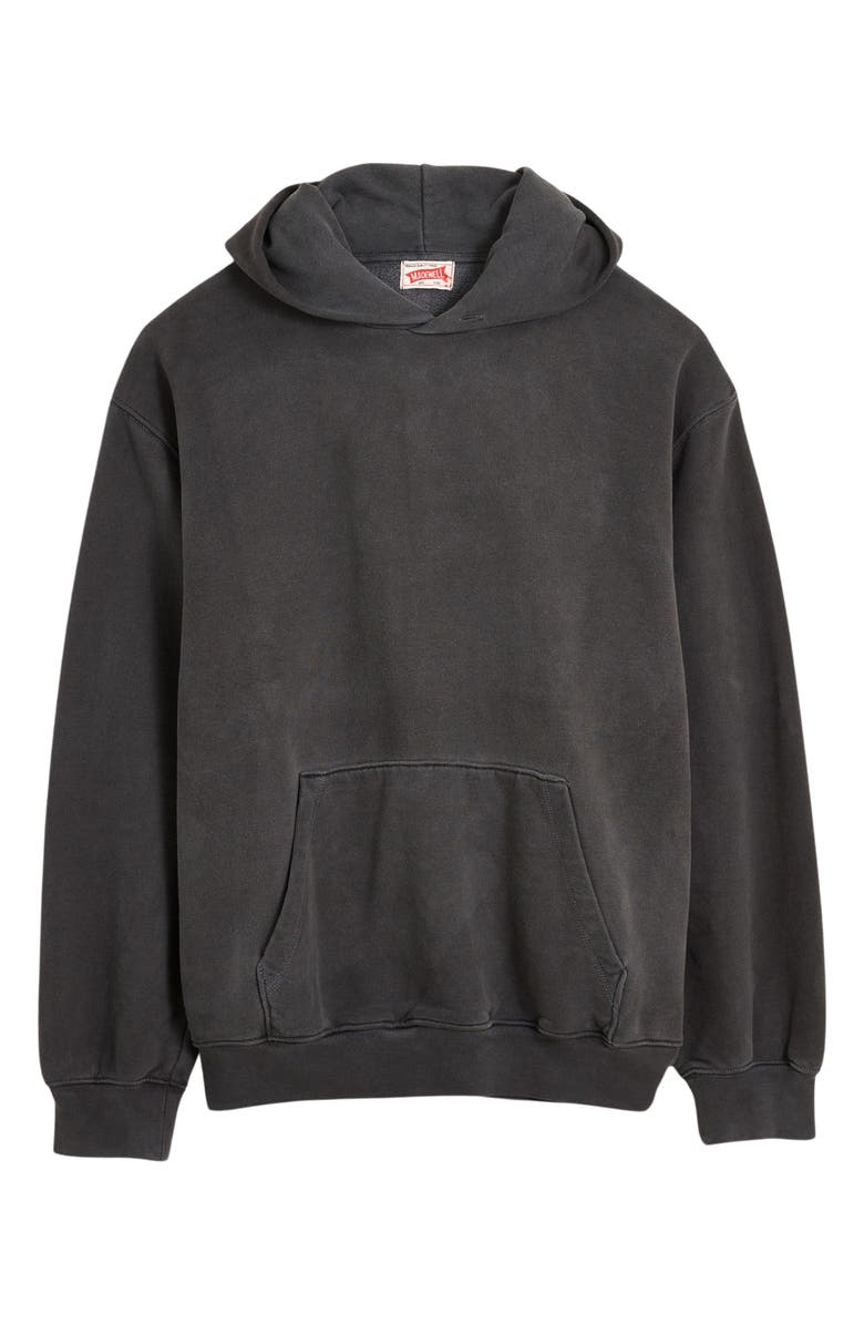 Madewell Woodland Brushed Terry Hoodie, Alternate, color, Coal