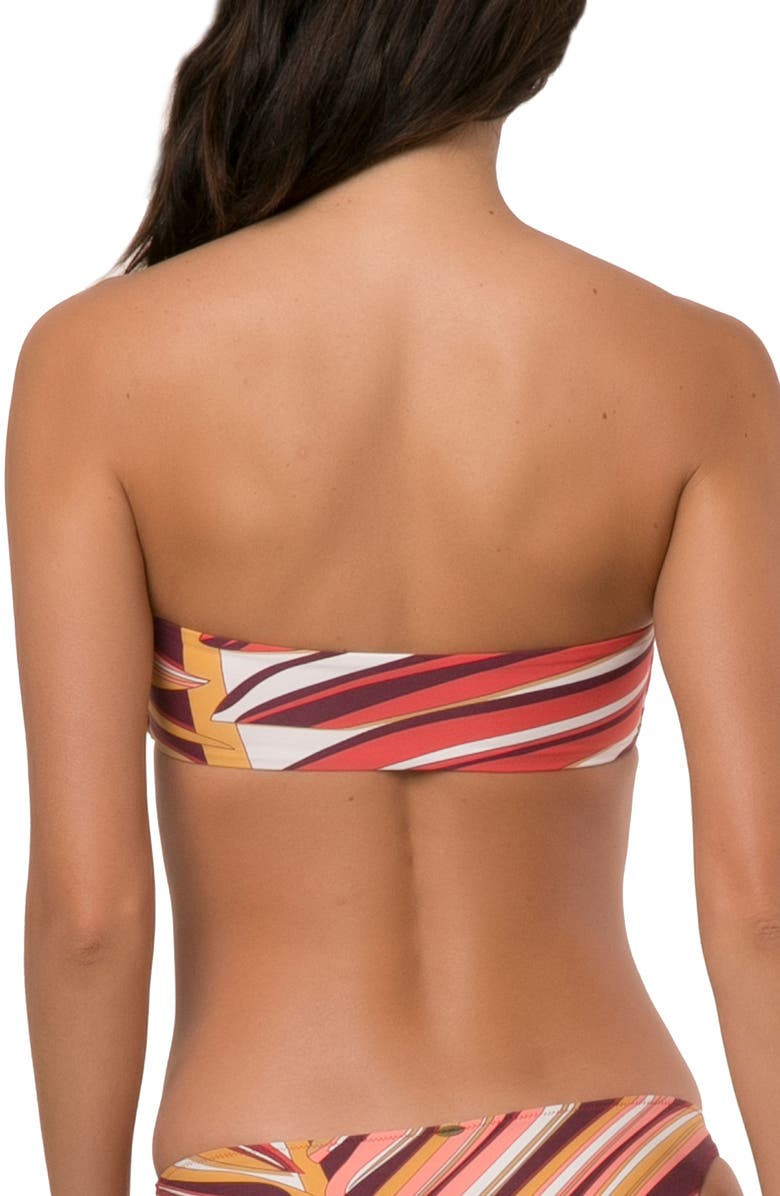 O'Neill Anacapa Printed Bandeau Bikini Top, Alternate, color,