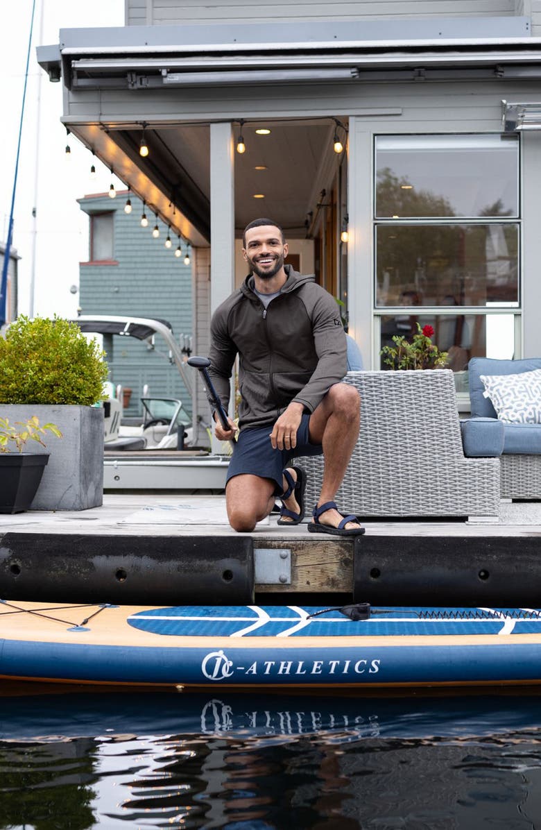 Cutter & Buck Peshastin Fleece Hybrid Jacket, Alternate, color, Black Heather