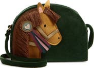 Mimi & Lula Kids' Pony Pal Velvet Crossbody Bag