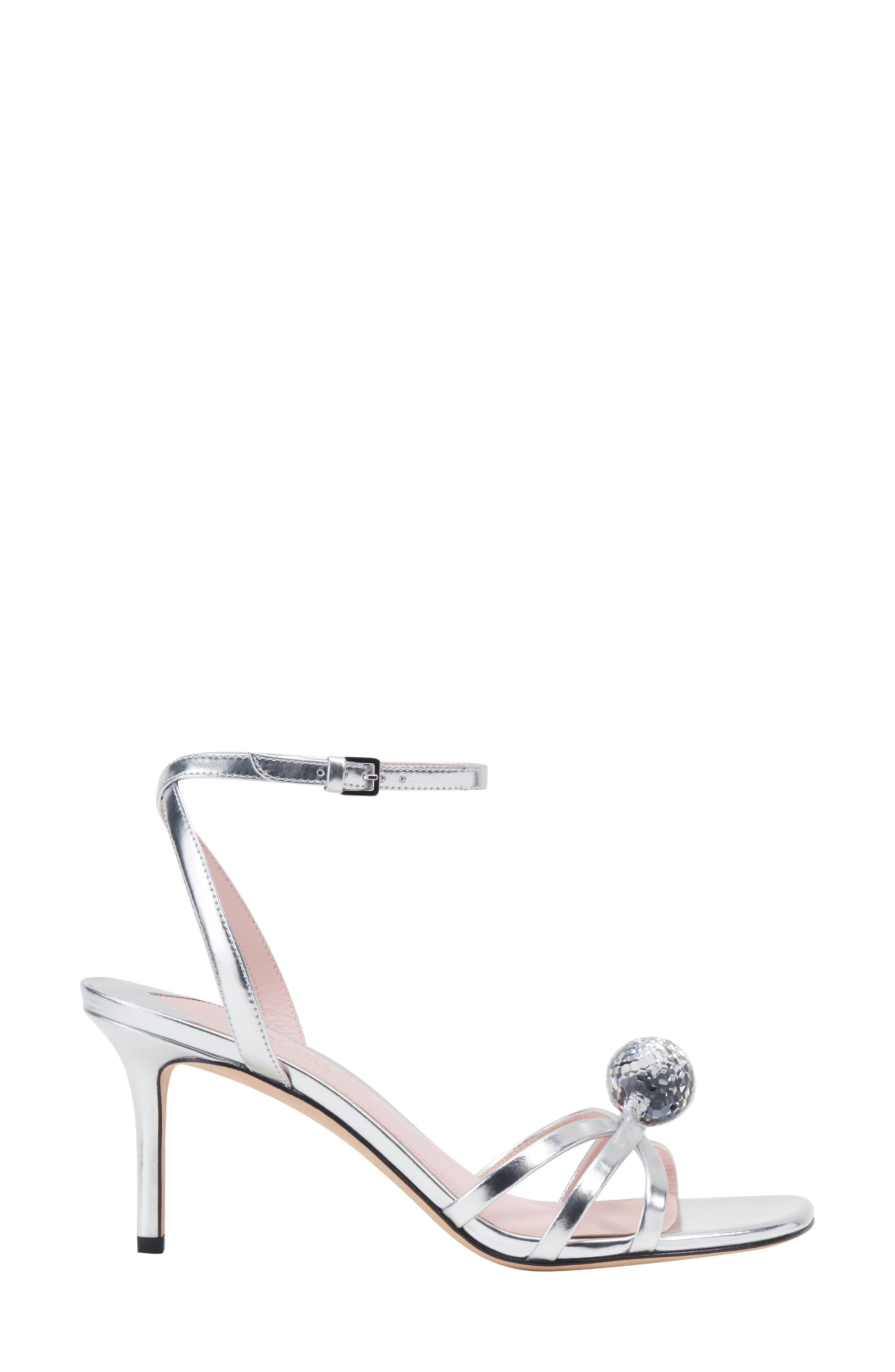 Kate Spade New York let's dance strappy sandal, Alternate, color, Silver