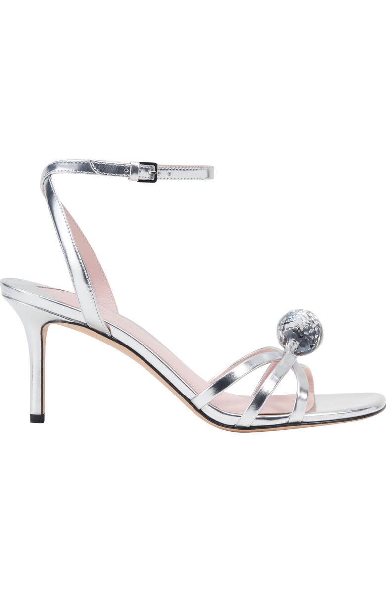 Kate Spade New York let's dance strappy sandal, Alternate, color, Silver