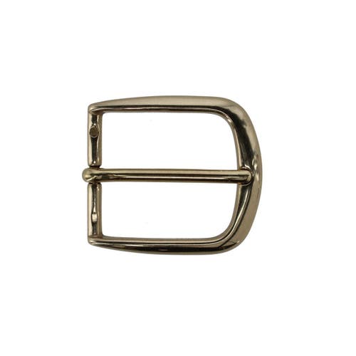 Trafalgar 35mm Solid Brass Italian Classic Rounded Harness Belt Buckle