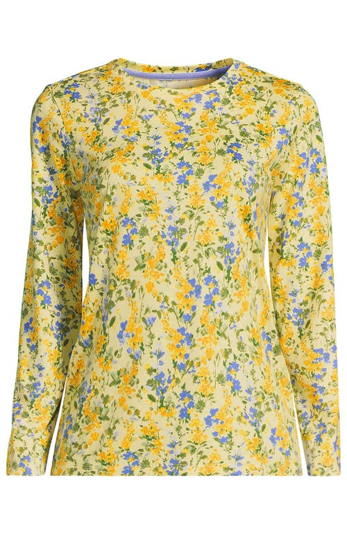 Lands' End Relaxed Supima Cotton T-shirt In Yellow