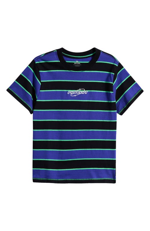 Rip Curl Kids' Archive Stripe T-shirt In Blue