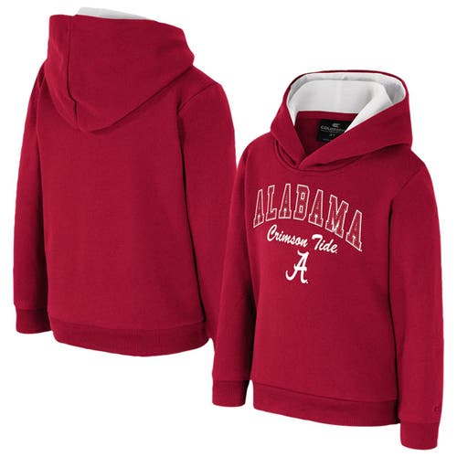 Colosseum Kids' Toddler  Crimson Alabama Crimson Tide Centauri Pullover Hoodie