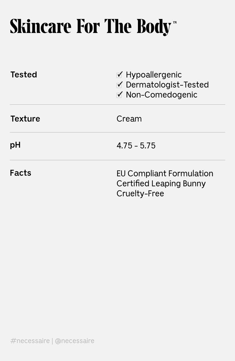 Nécessaire The Body Cream, Alternate, color, 