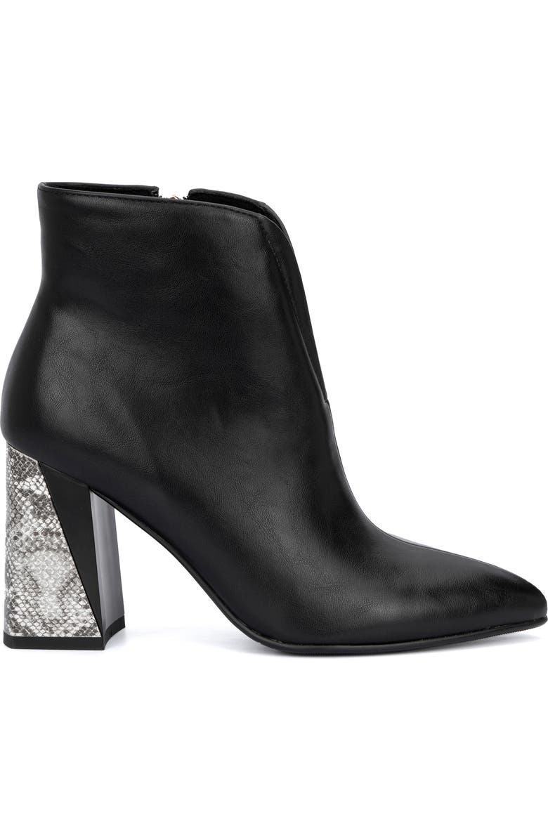 TORGEIS Lailah Snake Embossed Block Heel Bootie (Women) | Nordstromrack