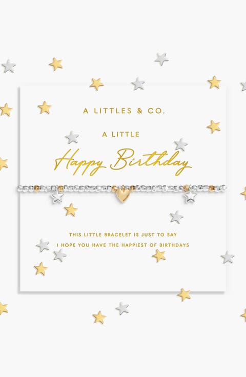 Sparkle Confetti A Little 'Happy Birthday' Bracelet
