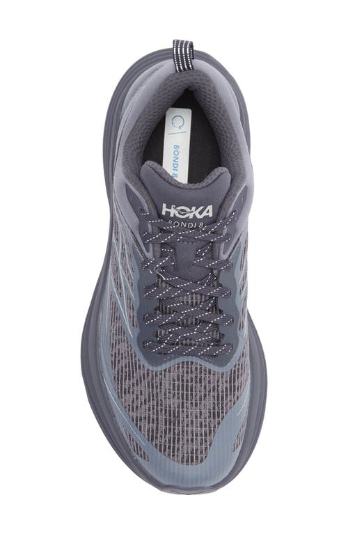 Hoka Bondi 8 Caged Sneaker In Gray