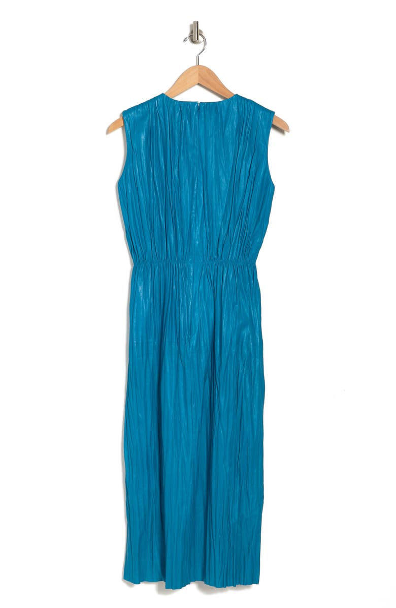 Gucci Embellished Leather Dress, Alternate, color, New Bright Turquoise