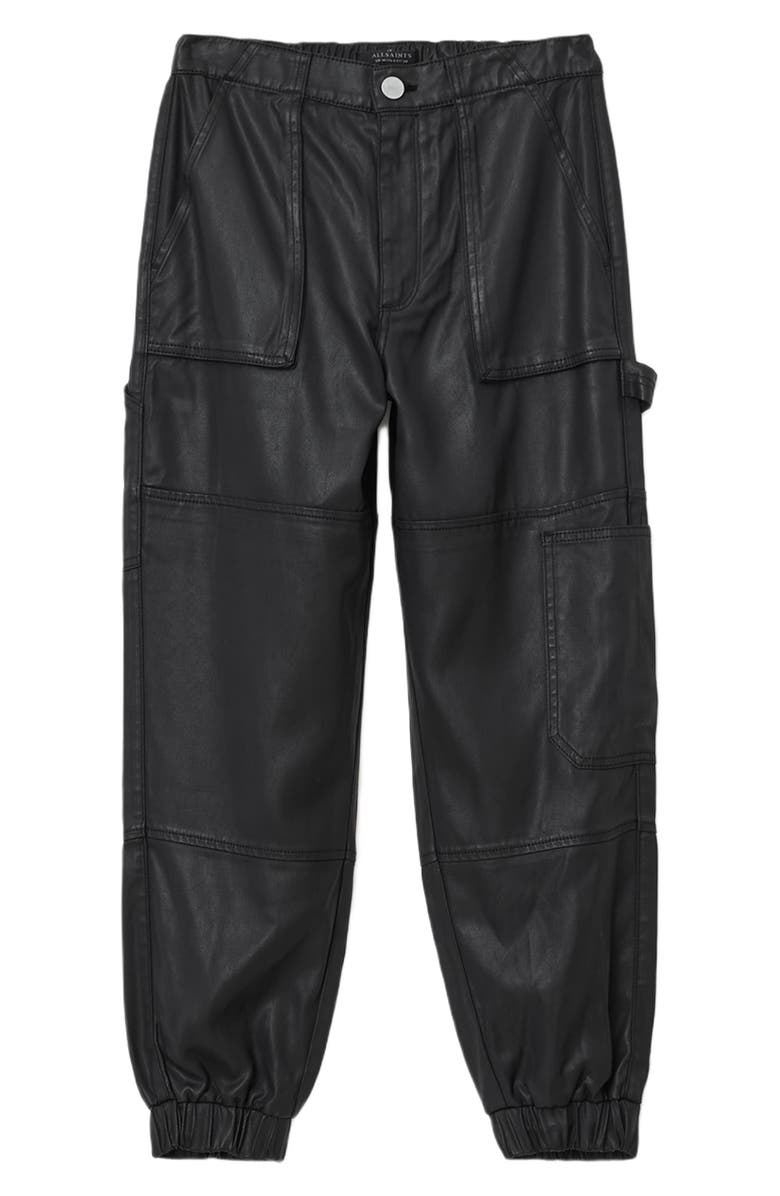 AllSaints Mila Coated Denim Joggers, Alternate, color, 