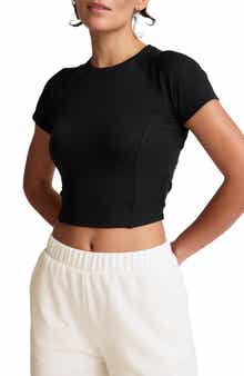 Beyond Yoga Rib Crop Short Sleeve Top
