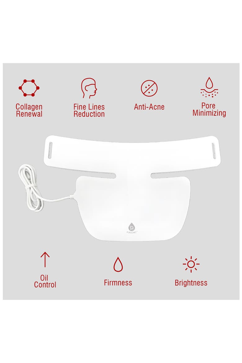 LED Light Therapy Neckplate, Alternate, color, WHITE