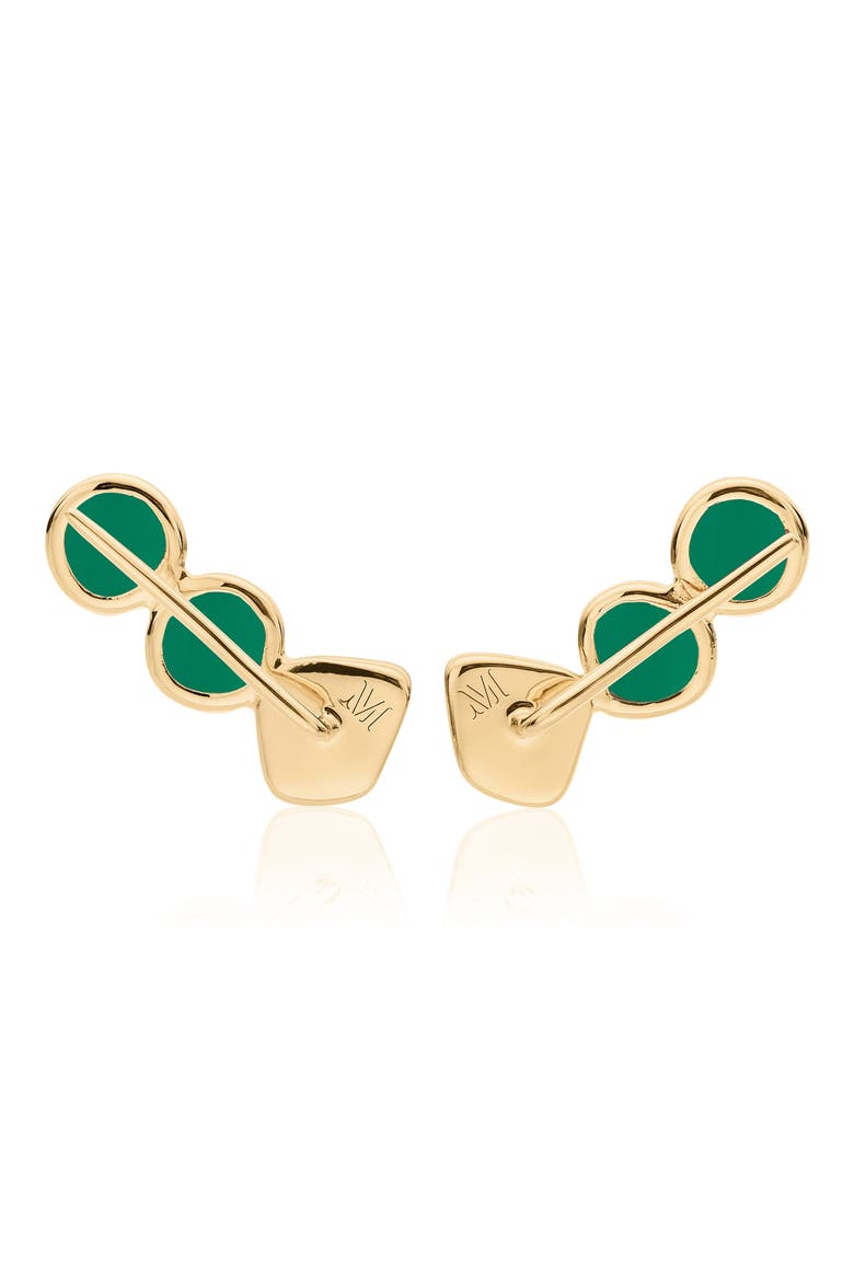 Siren Ear Crawlers, Alternate, color, YELLOW GOLD/ GREEN ONYX