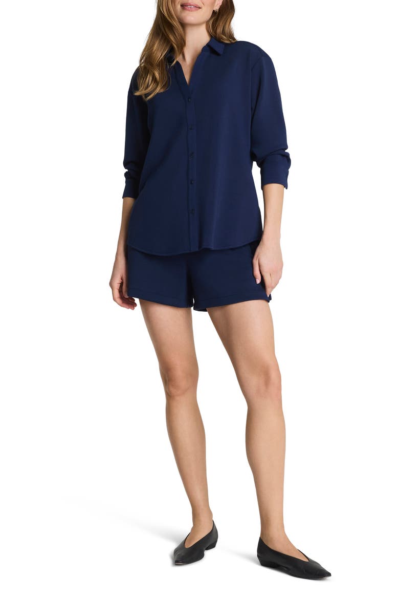 AirEssentials Oversize Button-Up Shirt, Alternate, color, TIMELESS NAVY