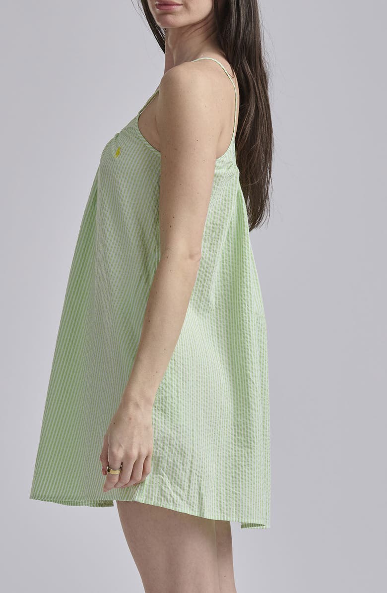Polo Ralph Lauren Seersucker Nightgown, Alternate, color, Pistachio Green